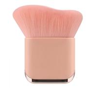 HAPPITON Spazzola morbida autoabbronzante - Applicatore portatile viso e corpo per lozioni abbronzanti, mousse e crema - Pennello da trucco stile kabuki per gambe e corpo completo (rosa)