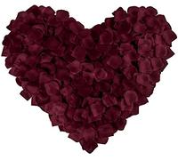 Happium 1000 pezzi Petali di rosa in seta artificiale Decorazioni romantiche Emulazione Petali di rosa per decorazioni di nozze Decorazioni per feste di confessione di San Valentino, Borgogna