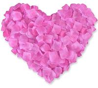 Happium 1000 pezzi Petali di rosa in seta artificiale Decorazioni romantiche Emulazione Petali di rosa per decorazioni di nozze Decorazioni per feste di confessione di San Valentino (Rosa)