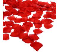 Happium 1000 pezzi petali di rosa, petali di fiori di seta artificiali decorazioni romantiche, emulazione petali di rosa per decorazione di nozze, San Valentino, decorazione di confessione,