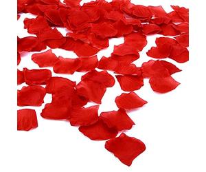 Happium 1000 pezzi petali di rosa, petali di fiori di seta artificiali decorazioni romantiche, emulazione petali di rosa per decorazione di nozze, San Valentino, decorazione di confessione,