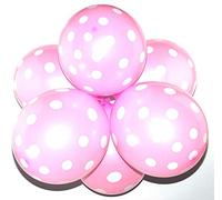 Happium - 30,5 cm palloncini assortiti in lattice a pois, confezione da 10 (rosa confetto)