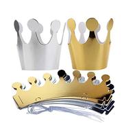 Happium Compleanno Corona cappello di carta principessa favori di partito per i bambini, 10 pz, per anniversario, promozione, Capodanno, o re per un giorno ufficio o aula partito.