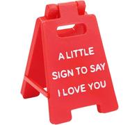 Happium - Mini cartello romantico con scritta "A Little Sing To Say I Love You", per San Valentino, per fidanzata, moglie, fidanzata, decorazione per matrimoni, compleanni, anniversari, per la casa