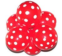 Happium Palloncini assortiti in lattice a pois, 30,5 cm, ideali per decorazioni per feste, compleanni, matrimoni e altre feste, confezione da 10 (rosso)