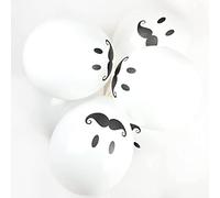 Happium Palloncini per feste con baffi, 30,5 cm, confezione da 10
