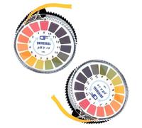HAPPOW 2 rotoli di carta per ritardi, 5 m/roll PH strisce reattive, carta PH 0 - 14, strisce reattive liquido amniotico, convenienti e igieniche, misurazione del pH per acqua, suolo, corpo e cosmetici