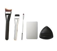 HAPPOW 5 spatole per trucco con tavolozza di trucco, strumenti di bellezza riutilizzabili per donne e ragazze, trucco coreano, tavolozza per mescolare cosmetici o tavolozza per nail art