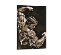 HAPPOW Arnold Schwarzenegger - Poster per bodybuilding età e pittura decorativa su tela, decorazione da parete per casa, camera da letto, 40 x 60 cm