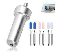 HAPPOW Set di 6 lame di ricambio per Cricut Joy Xtra/Extra con 1 supporto, lama fine (30°/45°/60°), accessori per Cricut Joy, per cartoncino da 1,5 mm di spessore/vinile, sughero, tessuto (argento)