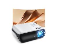 HAPPRUN H1 Proiettore 1080P Nativo Portatile Bluetooth, Full HD con Altoparlante Integrato, Compatibile con Smartphone/HDMI/USB/TV Stick/PS5, per Casa, Camera da Letto ed Esterno