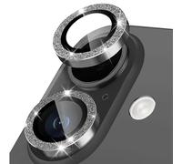 Happtkey Pellicola Fotocamera per iPhone 17, Anello Metallico Glitterato in Lega di Alluminio, Pellicola Protettiva per Schermo Della Fotocamera in Vetro Temperato 9H