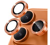 Happtkey Pellicola Fotocamera per iPhone 17 Pro, Anello Metallico Glitterato in Lega di Alluminio, Pellicola Protettiva per Schermo Della Fotocamera in Vetro Temperato 9H