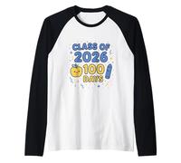 Happy 100 Days Classroom Artwork Maglia con Maniche Raglan