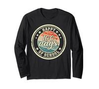 Happy 100 Days of School for Kids And Teachers Maglia a Manica