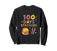 Happy 100 Days Stronger School Design Felpa