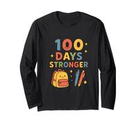 Happy 100 Days Stronger School Design Maglia a Manica