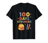 Happy 100 Days Stronger School Design Maglietta