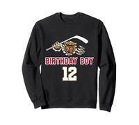 Happy 12th Birthday Boy Hockey su Ghiaccio a Tema Cougar Felpa
