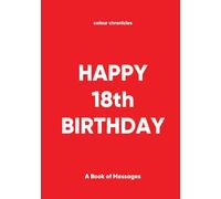 Happy 18th Birthday: A Book of Messages - Red