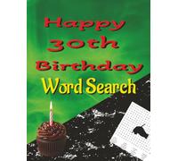 Happy 30th Birthday Word Search