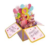 Happy 3rd Birthday 3° Compleanno Pop Up Biglietto per Bambina 3° Compleanno Idea Regalo di Compleanno per Figlia Nipote, Divertente 3° Compleanno 3D Biglietto di auguri per lei