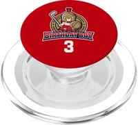 Happy 3rd Birthday Boy Little Roman Warrior Hockey su ghiaccio PopSockets PopGrip per MagSafe