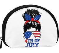 Happy 4th Of July Independence Day Donne e ragazze Portamonete alla moda carino Portamonete Portamonete Portachiavi