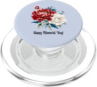 Happy 4th of July Maglietta da donna Happy Memorial Day! Rosso W PopSockets PopGrip per MagSafe