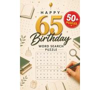 Happy 65th Birthday Word Search Puzzle: Perfect 65 Birthday Gift