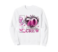 Happy 70th Birthday Crew Pink Wine 70 Years Old Queen Felpa