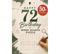 Happy 72nd Birthday Word Search Puzzle: Perfect Personalized 72 Birthday Gift Idea For Puzzle Lover