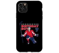 Happy 7th Birthday Boy Hockey Player Ice Hockey a tema Custodia per iPhone 11 Pro Max
