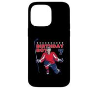Happy 7th Birthday Boy Hockey Player Ice Hockey a tema Custodia per iPhone 14 Pro Max