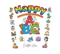 Happy ABC: Cute A-Z Coloring Book for Kids