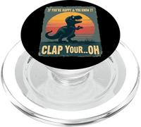 Happy And You Know It - Divertente scherzo T-Rex PopSockets PopGrip per MagSafe