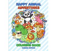Happy Animal Adventure: Coloring Book