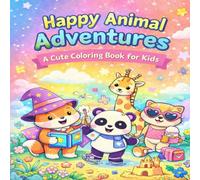 Happy Animal Adventures: A Cute Coloring Book for All Ages