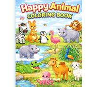 Happy Animal Coloring Book