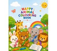 Happy Animal Colouring Book