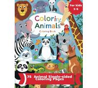 Happy Animals - A Coloring Book for Kids (Ages 3-5)