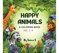 Happy Animals: Coloring Book