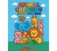 Happy Animals Coloring Book: Adorable Animal Coloring Pages for Kids Creativity and Learning