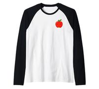 Happy Apple Small Print Maglia con Maniche Raglan
