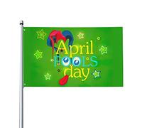 Happy April Fools Day Flag 3x5 Ft Un lato Outdoor Farmhouse Yard Sign Garden Bandiera decorativa con occhielli in ottone