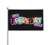Happy April Fools Day Flag 3x5 Ft Un lato Outdoor Farmhouse Yard Sign Garden Bandiera decorativa con occhielli in ottone