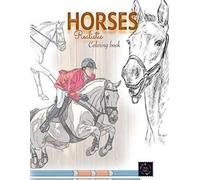 Happy Arts Coloring Realistic horses coloring book (Tascabile)