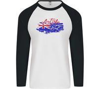 Happy Australia National Giorno Bandiera Uomo L/S Baseball T-Shirt