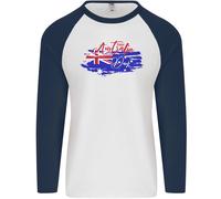 Happy Australia National Giorno Bandiera Uomo L/S Baseball T-Shirt