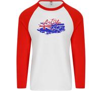 Happy Australia National Giorno Bandiera Uomo L/S Baseball T-Shirt
